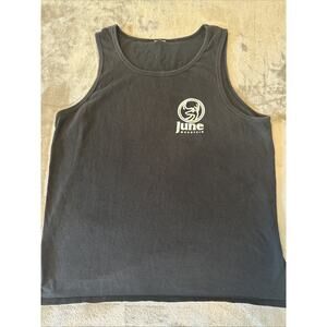 June Mountain, California No Sleeve Graphic Tee Tank Sleeveless Gym Ski MEDIUM